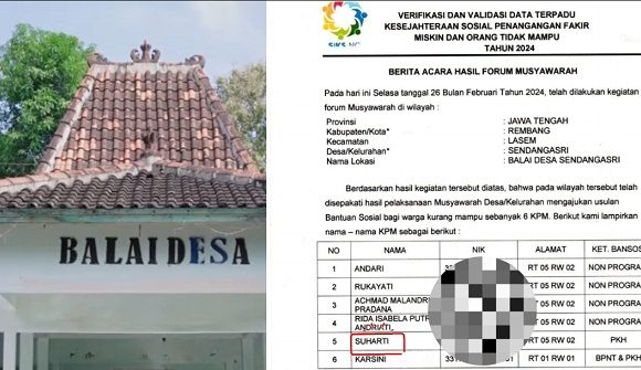 Pihak Desa Sendangasri Beberkan Fakta, Terkait Pasutri Tuna Netra Tidak Dapat Bansos
