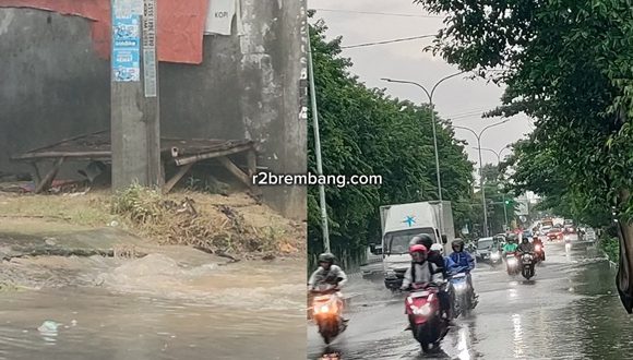Fenomena Berkebalikan Di Jalan Pemuda Rembang, Menuai Sorotan Masyarakat (Banjir Rembang Hari Ini)