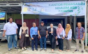 Kantor pemasaran perumahan nDalem Asri 2 di sebelah utara RS PKU Muhammadiyah Pamotan. 