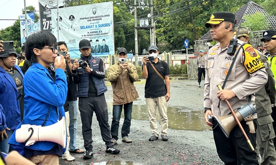 Mahasiswa Tuntut Percepatan Reformasi Polri, Begini Tanggapan Kapolres Rembang