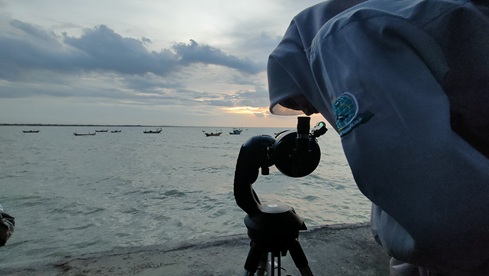 Berapa Minimal Tinggi Hilal, Agar Bisa Terlihat ?? (Hasil Pantauan Di Binangun Lasem)