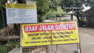 Perbaikan ruas jalan antara Landoh – Seren di Kecamatan Sulang.