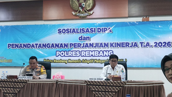 Perbandingan Anggaran Polres Rembang Tahun 2025 Dan 2026, Kapolres Beri Pesan Khusus