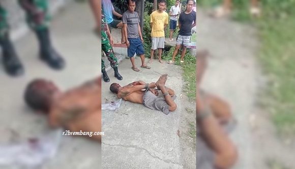 Breaking News : ODGJ Bacok Seorang Wanita, Bagaimana Kondisi Korban ?? (TKP Desa Trahan Kec. Sluke)