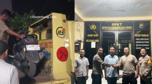Syaikul Anwar, dijemput di Polsek Pandaan, Kabupaten Pasuruan. Motornya dititipkan kendaraan towing.
