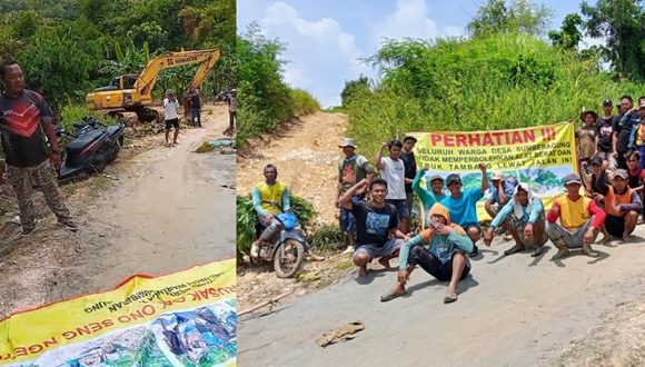 Suasana Tegang, Warga vs Penambang (Masyarakat Sumberagung Desa Sambiroto Gelar Aksi, Tolak Truk Tambang Lewat)
