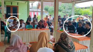Suasana Musyawarah Desa di Balai Desa Sambiroto Kecamatan Sedan, Senin (06 April 2026).