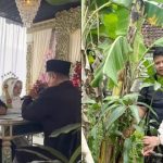 Pasangan Vicky Rio Wimbi Utomo dan Feronika Parastuti menikah, dengan mahar salah satunya bibit pohon mangga.