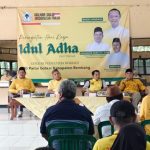 Pengurus DPD Jawa Tengah, Sabtu (30/05) hadir di Rembang, saat pembagian daging qurban.