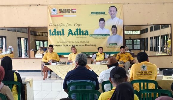 Golkar Rembang Ungkap Target Kursi, Saat Pengurus Jateng Hadir Di Perayaan Idul Adha