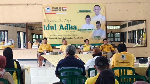 Golkar Rembang Ungkap Target Kursi, Saat Pengurus Jateng Hadir Di Perayaan Idul Adha