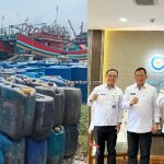 Tumpukan jirigen kosong di Pelabuhan Tasikagung, karena nelayan tidak bisa membeli solar. Bupati Rembang, Harno meneruskan keluhan nelayan kepada Kementerian Kelautan Dan Perikanan (KKP).