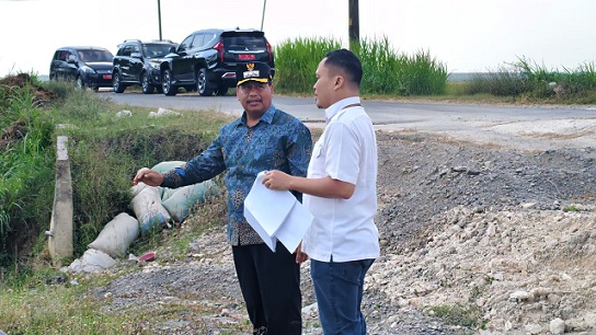Bupati Cek Langsung Nganguk – Pentil, Beri Saran Khusus (Berulang Kali Ditangani, Longsor Lagi)