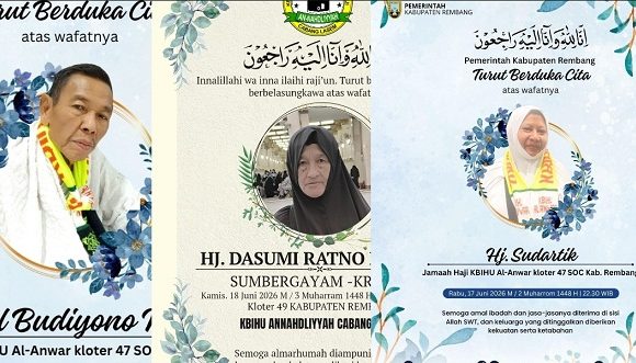 Berasal Dari Desa Mana Saja, 3 Jemaah Haji Kab. Rembang Yang Wafat