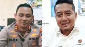 Kapolres Rembang sebelumnya, AKBP Mohammad Faisal Pratama akan digantikan pejabat baru, AKBP Muhammad Solikhin Fery (baju putih).