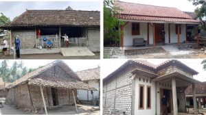 Hasil sebelum dan sesudah penataan rumah tidak layak huni (RTLH) di Kabupaten Rembang.