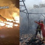 Kebakaran kandang ternak di Desa Sedan dan rumah milik janda berusia lanjut di Desa Ringin.