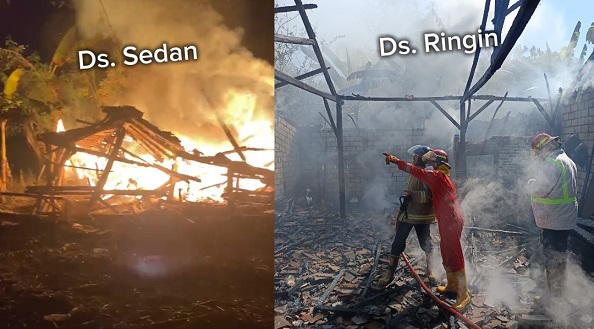 Waspada Kebakaran!! Terjadi Di Dua Lokasi, Termasuk Rumah Janda Lansia