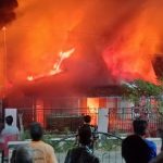 Kebakaran rumah warga di Desa Logung, Kecamatan Sumber, Rabu malam (08/07).