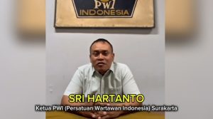 Sri Hartanto, Ketua Persatuan Wartawan Indonesia (PWI) Surakarta periode 2026-2030.