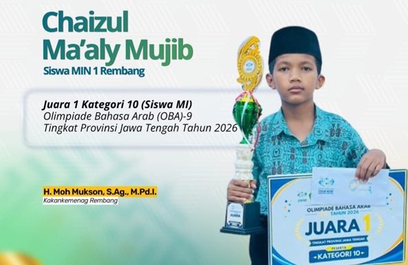 Soal Berbahasa Arab Dituntaskan, Menjadi Yang Terbaik Tingkat Jateng (Inilah Profil Chaizul Ma’aly Mujib)