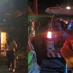Kebakaran di Dusun Ngrandu Desa Pulo, Rembang, Rabu dini hari (19/08).