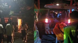 Kebakaran di Dusun Ngrandu Desa Pulo, Rembang, Rabu dini hari (19/08).