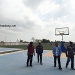 Lapangan basket, voli dan mini soccer di Sekolah Rakyat Terintegrasi Kabupaten Rembang.