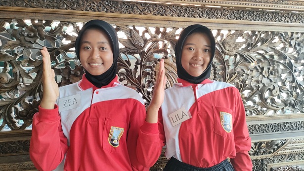Inilah Dua Sosok Pelajar Pembawa Bendera Merah Putih, Saat Pengibaran Dan Penurunan (HUT Kemerdekaan RI Di Kab. Rembang)