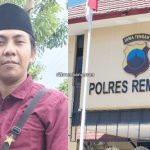 Kolase Koordinator Forum BEM Se-Rembang, Ahmad Fajar Mushoffa dan Mapolres Rembang.