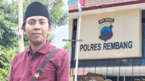 Kolase Koordinator Forum BEM Se-Rembang, Ahmad Fajar Mushoffa dan Mapolres Rembang.