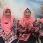 Guru MTs N 1 Rembang (Lasem), Purwantini didampingi sejumlah rekan seprofesi menyampaikan permohonan maaf, Kamis (10 September 2026).