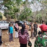 Tim gabungan menggelar survei lokasi di jalan Desa Ngajaran Kecamatan Sale, Rabu (02/09).
