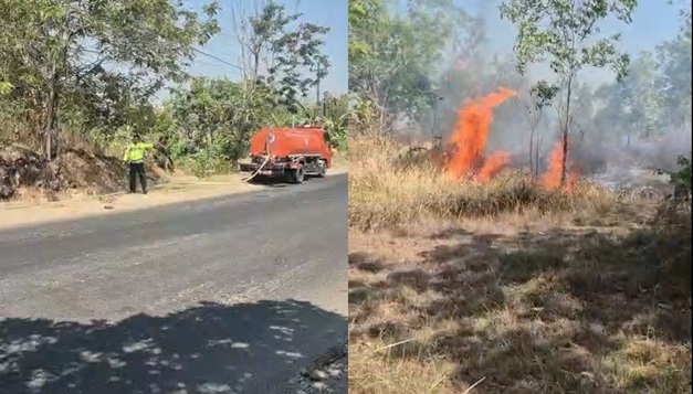 GOR Mbesi Dan Kampus Undip Rembang Siaga, Dikepung Kebakaran Lahan