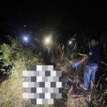 Tim Inafis Polres Rembang melakukan olah TKP di lokasi temuan korban meninggal dunia terbakar, Kamis malam.