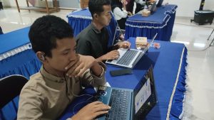 Suasana pelatihan IT bertajuk Bootcamp Code 2026 di Aula KSP Bhina Raharja Rembang, Sabtu-Minggu.