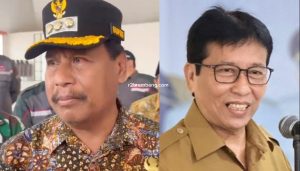 Bupati Rembang Harno dan Sekretaris Daerah (Sekda) Fahrudin.