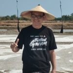Eggy Yunaedi, tokoh penting di balik lukisan garam terbesar se-Asia di Desa Dasun, Kecamatan Lasem.