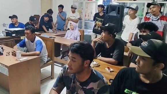 Dua Motor Dibakar, Pemuda Warga Desa Logung Laporan Balik Ke Polres Rembang