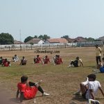 Para pemain PSIR melakukan pendinginan usai latihan, Kamis pagi.