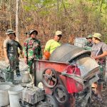 Aktivitas Satgas TMMD Reguler ke-130 di Desa Ngajaran Kecamatan Sale, Sabtu (17 Oktober 2026).