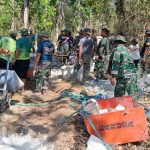 Aktivitas Satgas TMMD Reguler ke-130, di Desa Ngajaran Kecamatan Sale.