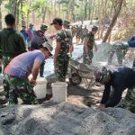 Suasana pagi, denyut nadi aktivitas TMMD regular ke-130 di Desa Ngajaran Kecamatan Sale.