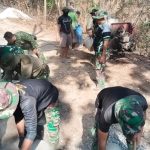 Aktivitas Satgas TMMD Reguler ke-130 di Desa Ngajaran, Kecamatan Sale.